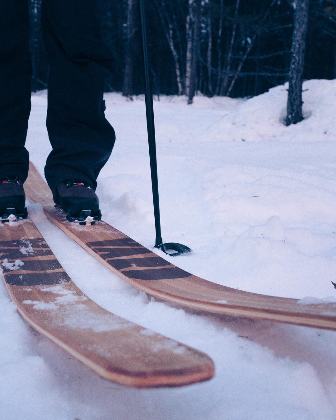Träskidor i björk och furu